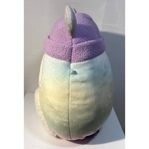 Original Squishmallows Yeti Josephine Rainbow Pastel Sparkly Horns Purple Hat 10 - Picture 5 of 9